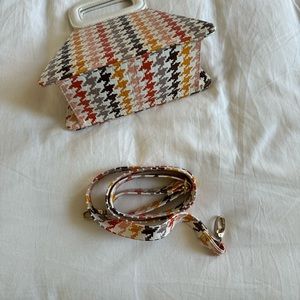 Herringbone handmade designer purse